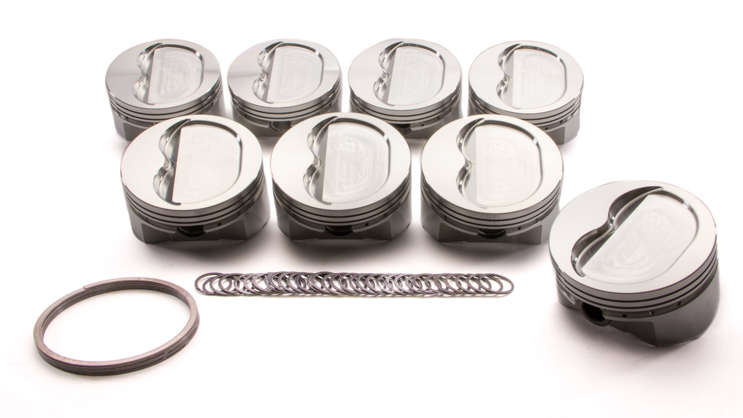 Sportsman Racing Products SRP147550 SBC Dished Piston Set 4.165 Bore -16cc