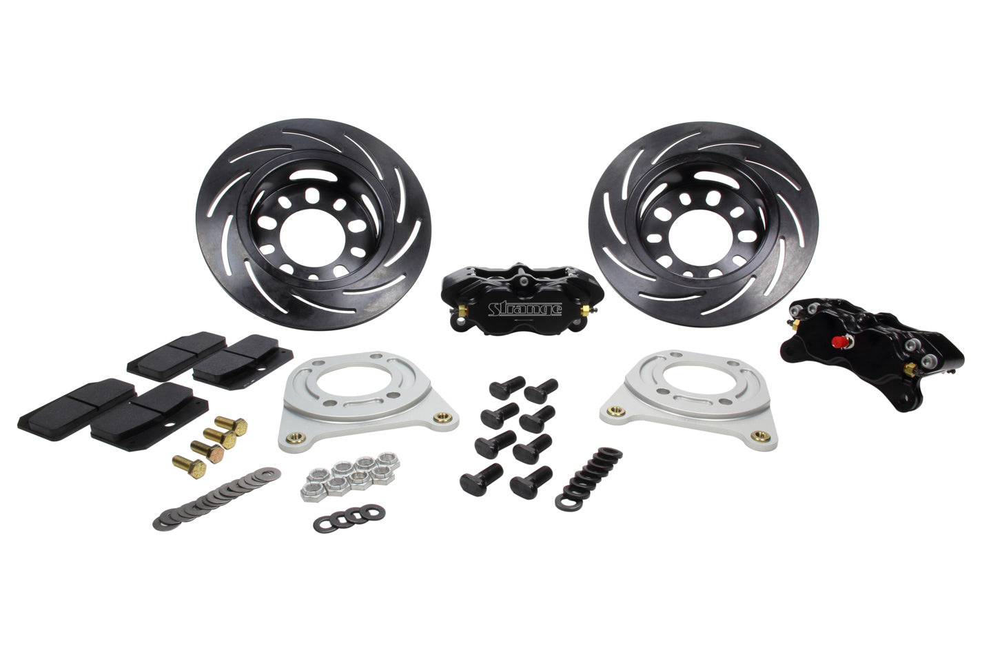 Strange STGB1707WC Rear Brake Kit -Big Ford w/2.5in Offset Soft Pads