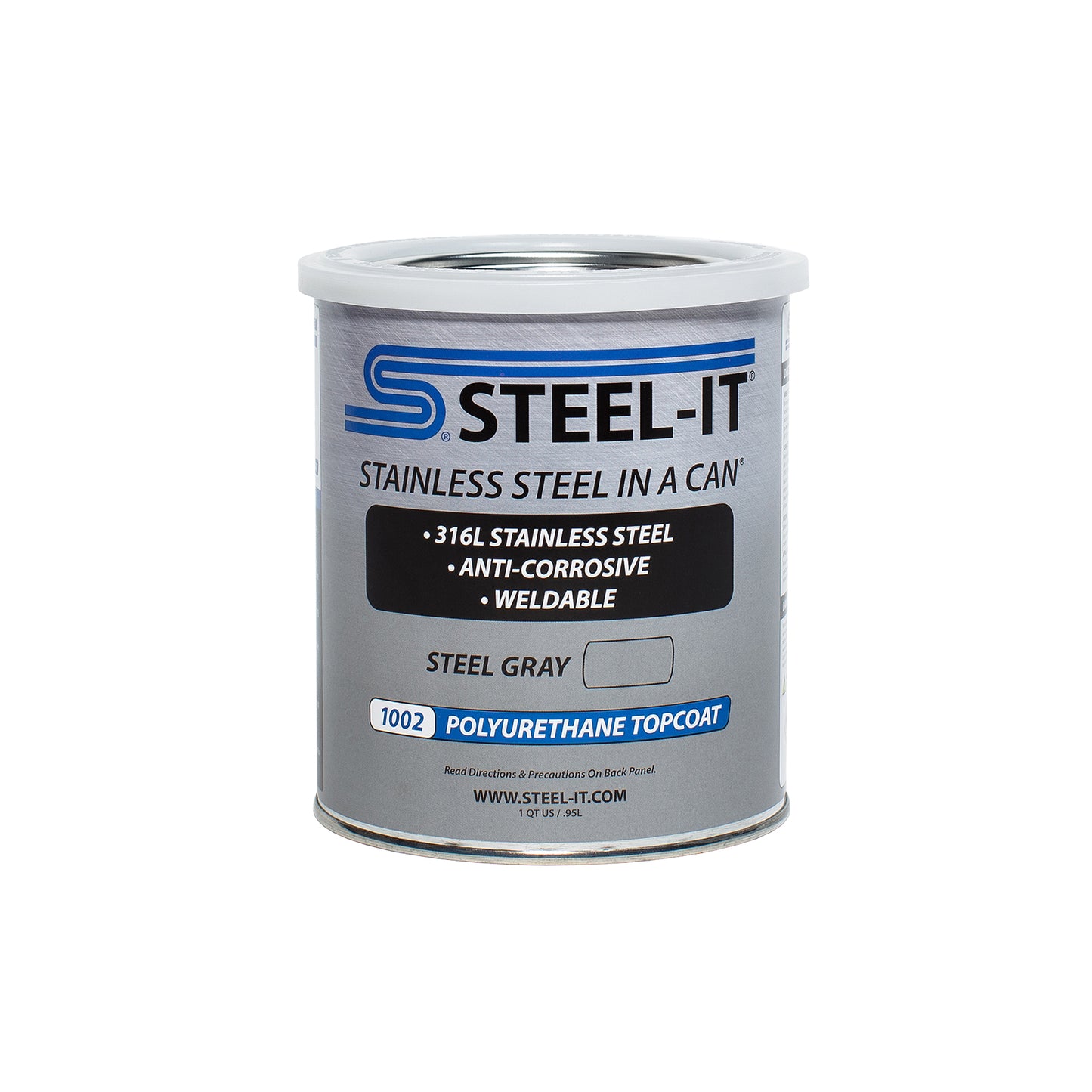 Steel-it STL1002Q Steel Gray Polyurethane 1 Quart
