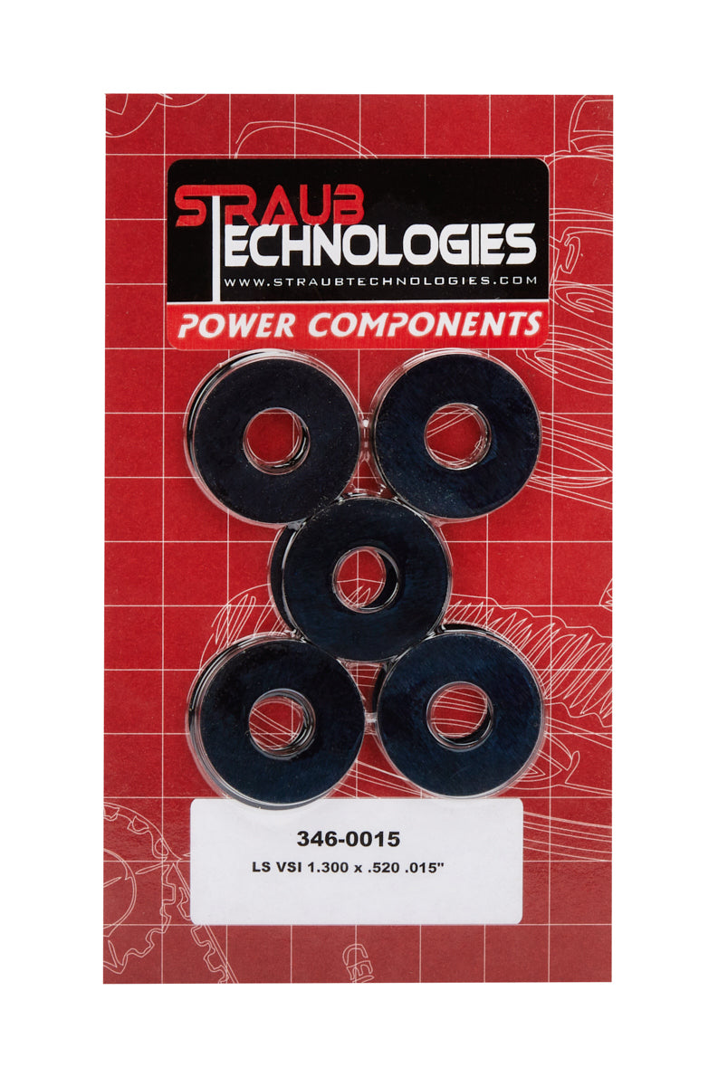 Straub Technologies Inc. STT346-0015 Valve Spring Shims 50pk .015 GM LS Engines