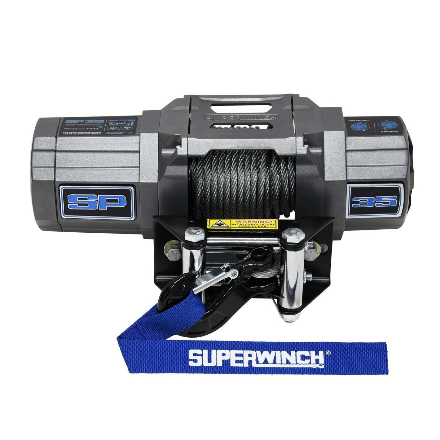 Superwinch SUP1135240 3500lb Winch 40ft Steel Rope Roller Fairlead