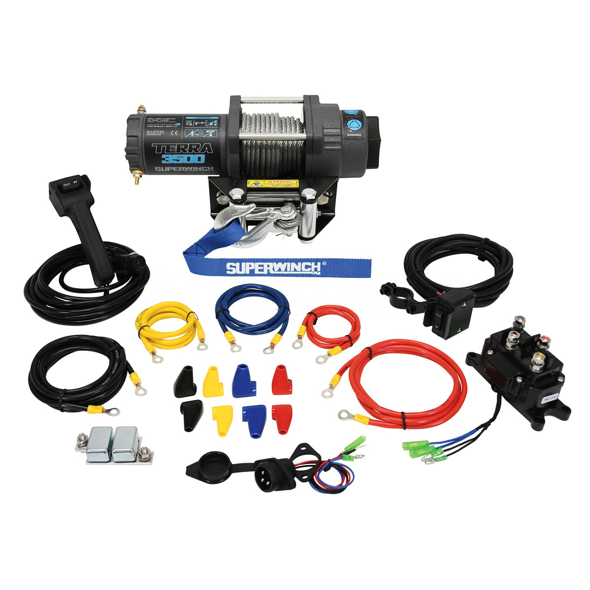 Superwinch SUP1135260 3500 lbs Winch Roller Fairlead 32ft Steel Rope