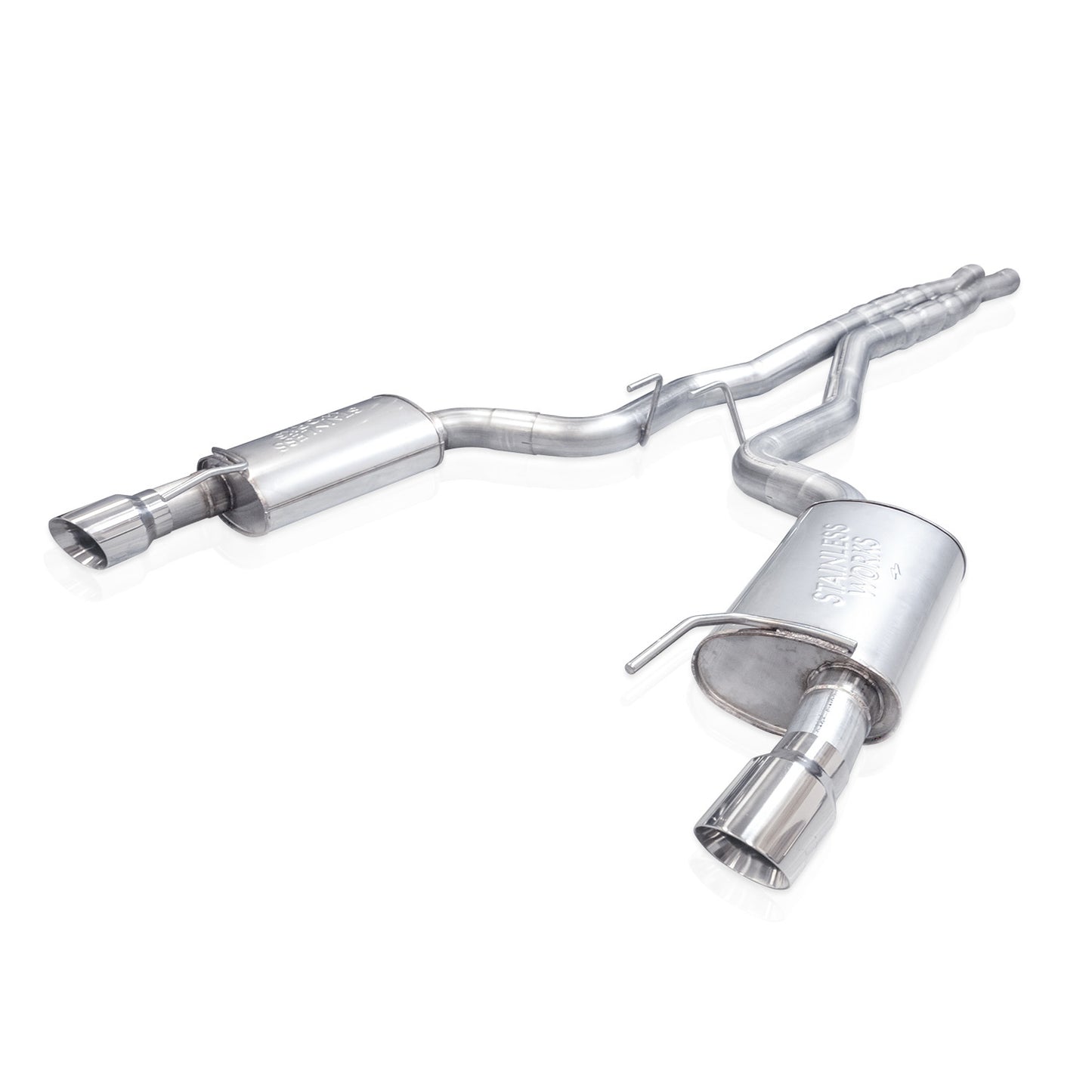 Stainless Works SWOM24CBHFCR 24- Ford Mustang 5.0L Catback Exhaust w/H-Pipe