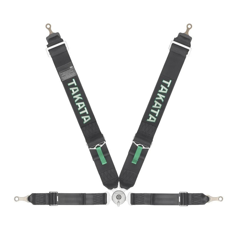 Takata TAKTR71001-0-31 Harness Race 4pt Bolt-In 3in Shldr 2in Lap Blk