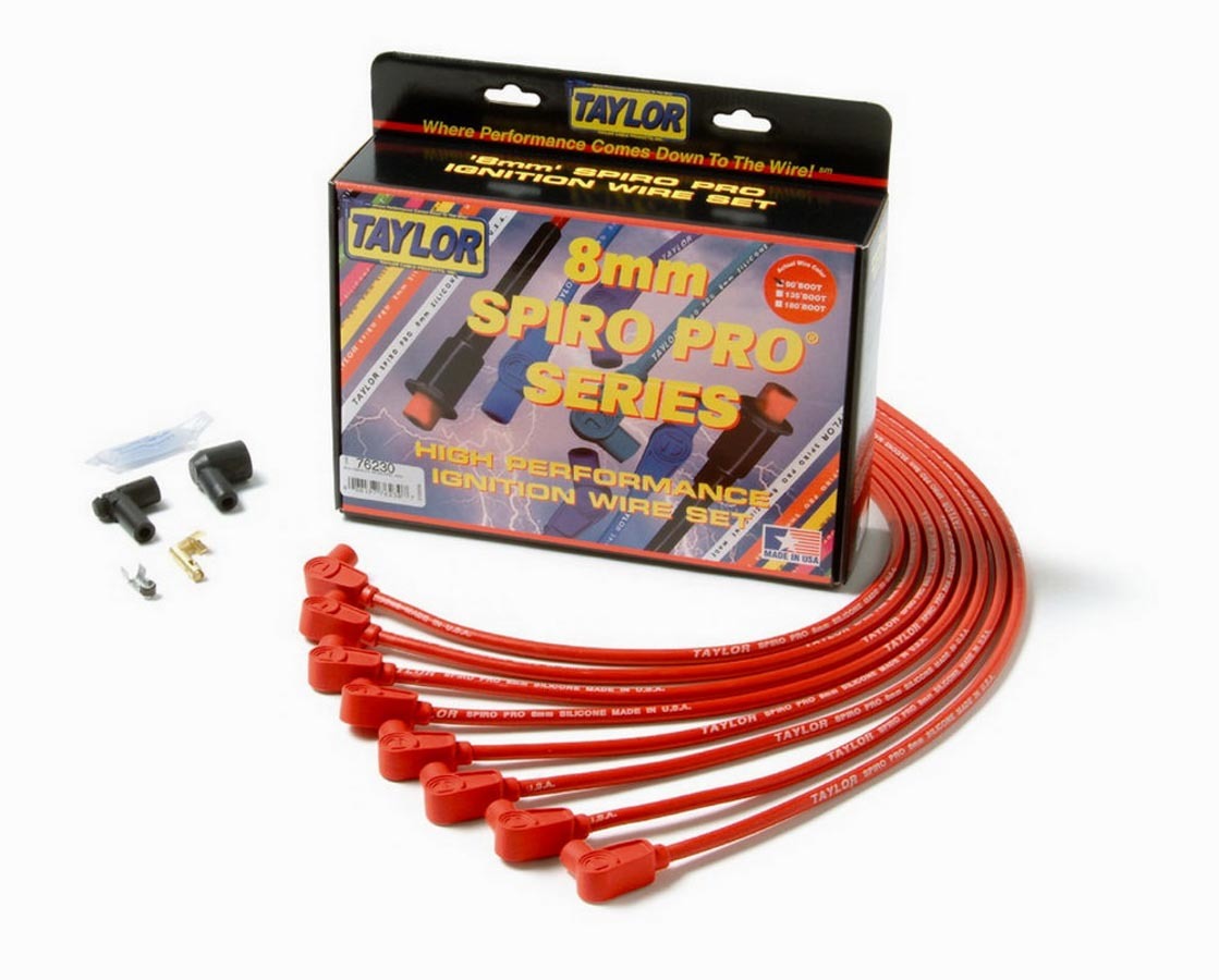 Taylor/vertex TAY76230 SBC 8MM Pro Race Wires- Red