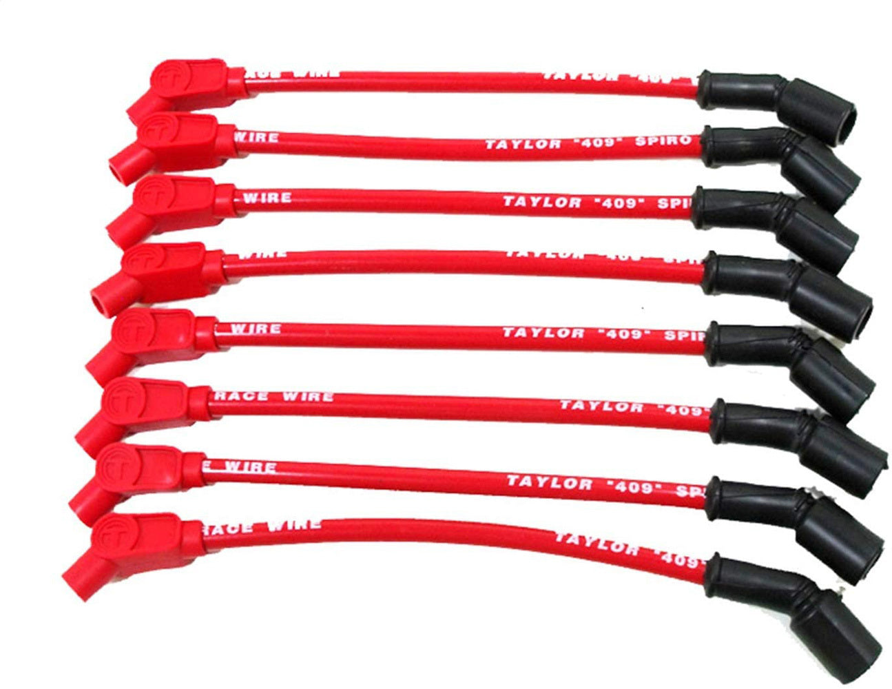 Taylor/vertex TAY79213 409 Spiro-Pro Plug Wire Race Set 135-Deg Red