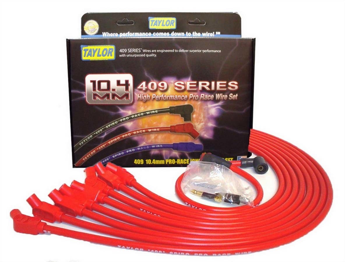 Taylor/vertex TAY79232 409 10.4mm Spiro-Pro Race Plug Wire Set - Red
