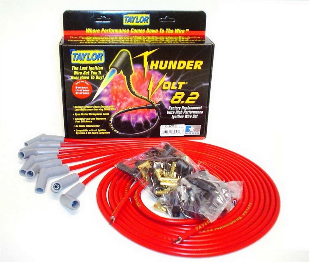 Taylor/vertex TAY83253 Univ Thundervolt Plug Wire Set 135 deg Red