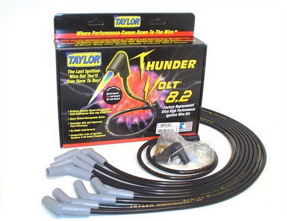 Taylor/vertex TAY86032 Thundervolt 8.2 Plug Wire Set BBC Black