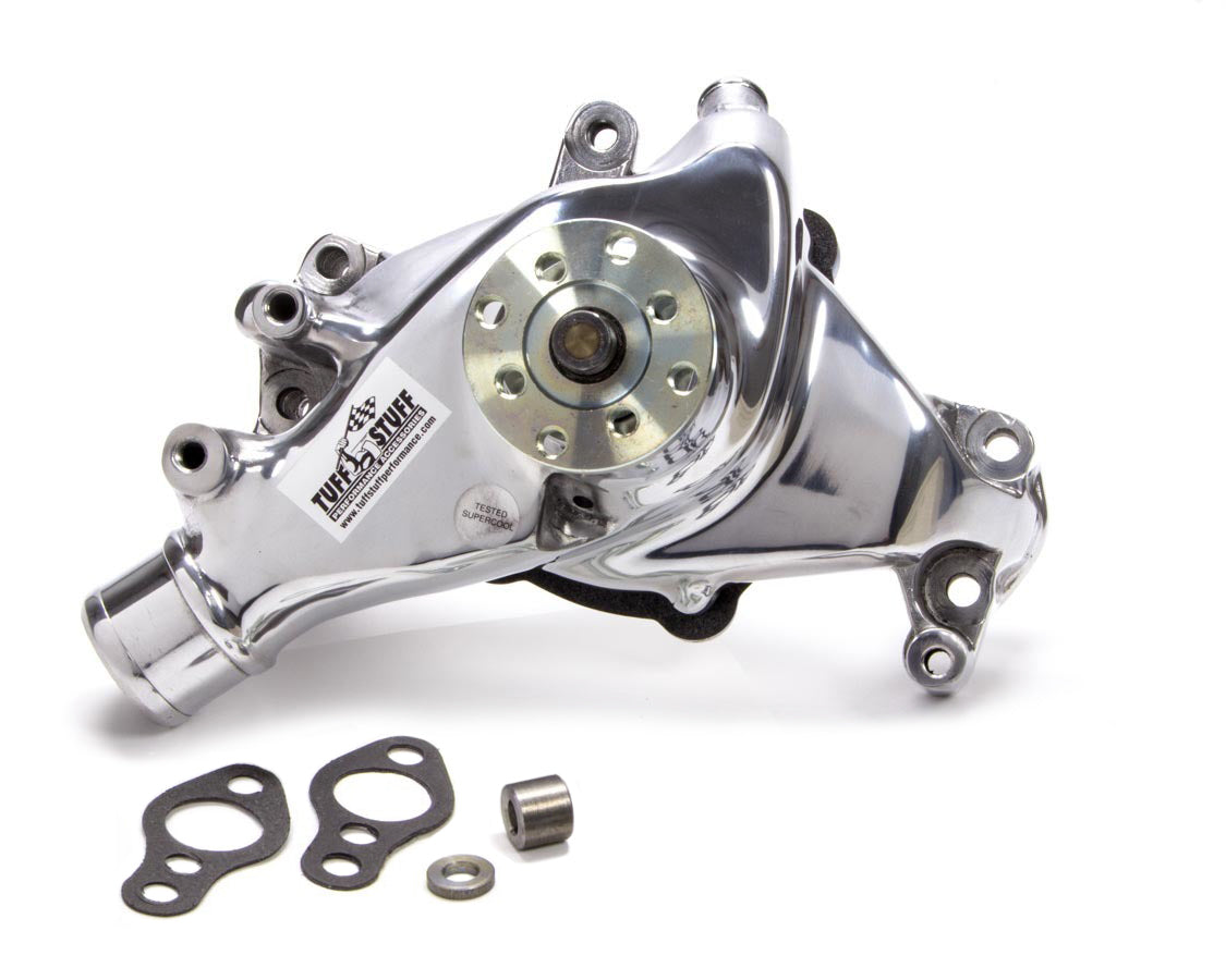 Tuff-stuff TFS1448NB 69-96 SBC Water Pump Long Polished SuperCool