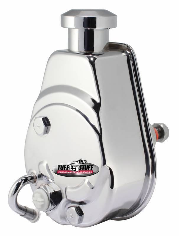 Tuff-stuff TFS6171A GM Power Steering Pump Keyed shaft chrome