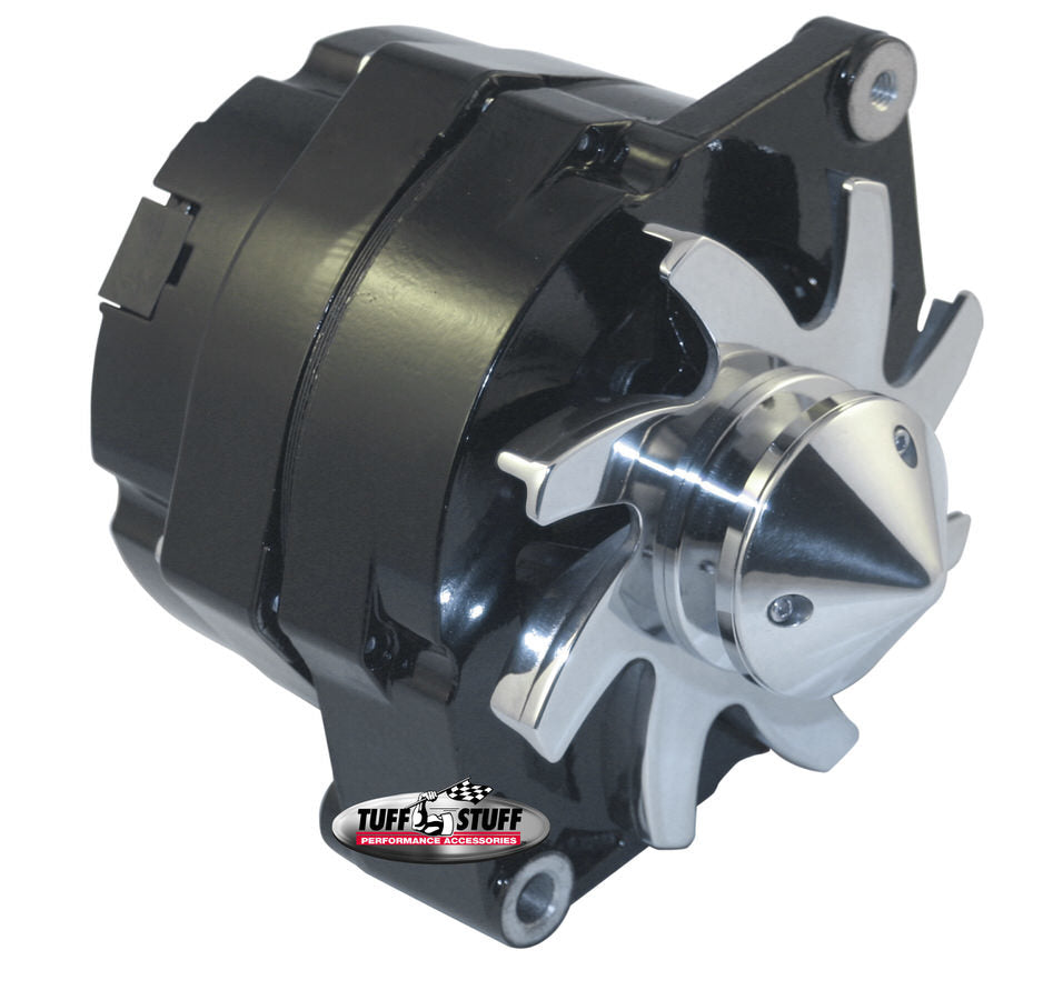 Tuff-stuff TFS7140FBULL12 GM Alternator Silver Bul let 140 amp 1-Wire Black