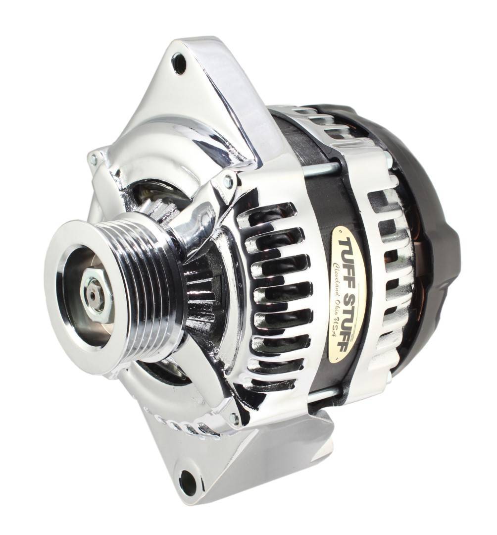 Tuff-stuff TFS8441C6G1W 225 MAX AMP Alternator 6 Groove 1 Wire Chrome