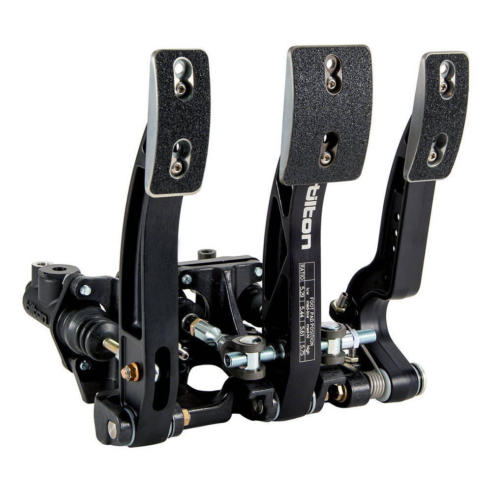 Tilton TIL72-803 Triple Pedal Assy. Floor Mnt Aluminum