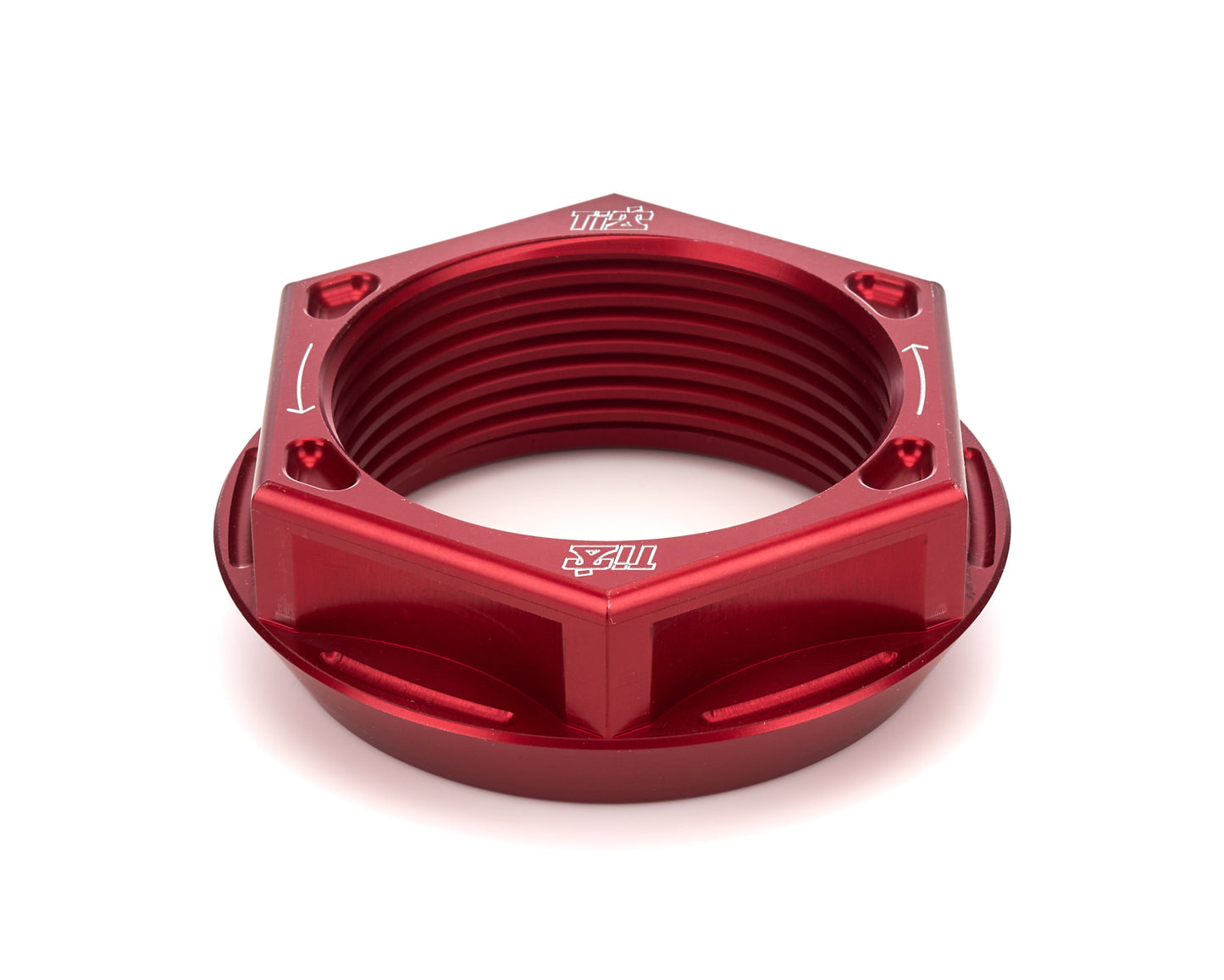 Ti22 Performance TIP2878 Axle Nut LH Lightweight Aluminum Red