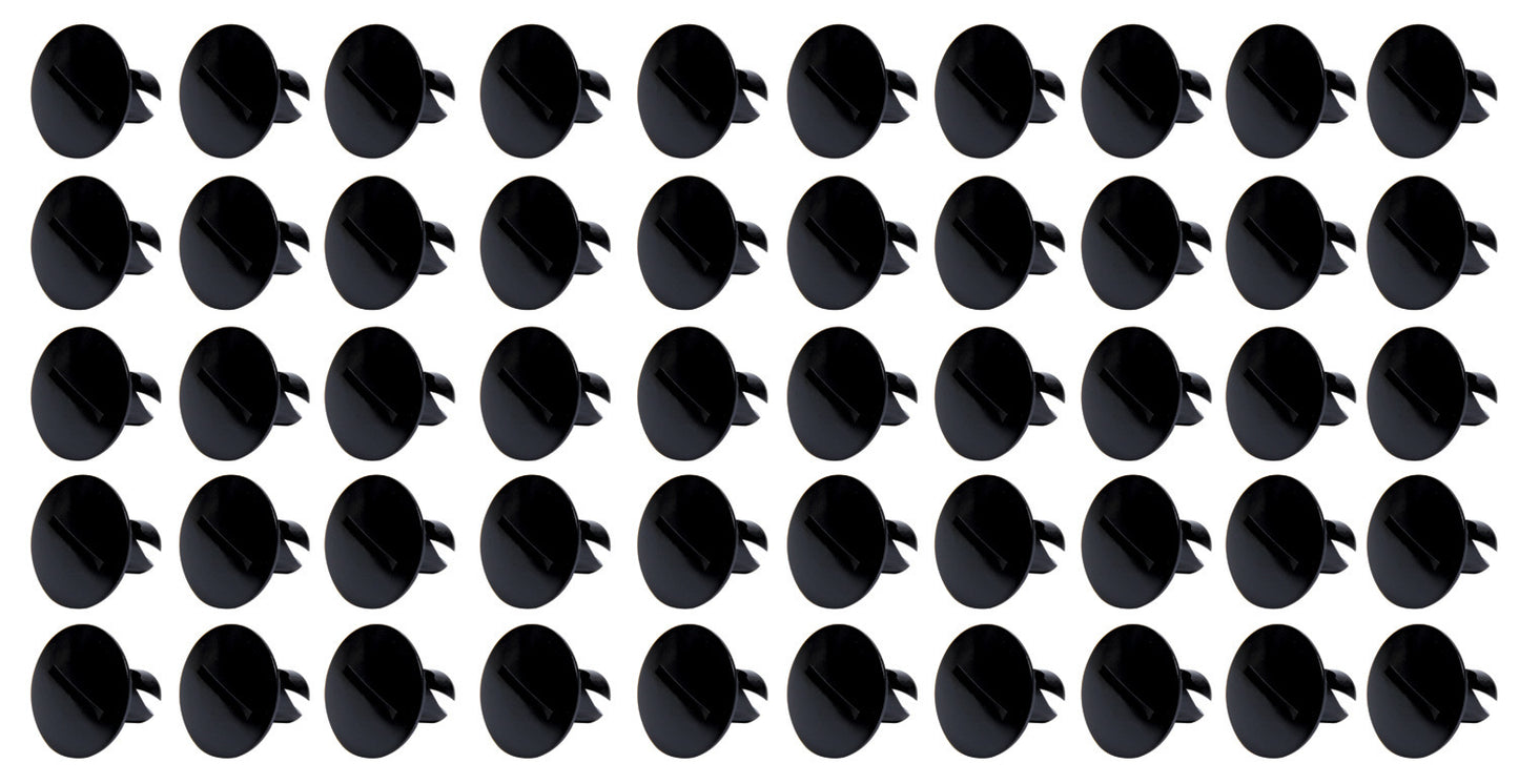 Ti22 Performance TIP8110-50 Large Head Dzus Buttons .500 Long 50 Pack Black