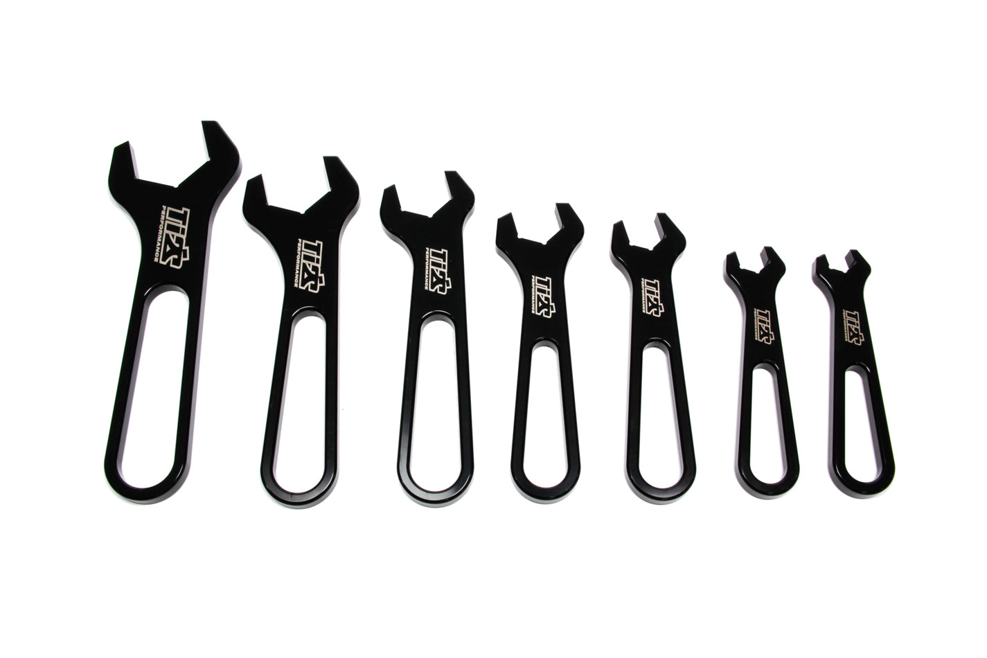 Ti22 Performance TIP8530 AN Wrench Set Aluminum -3 Through -16 Black