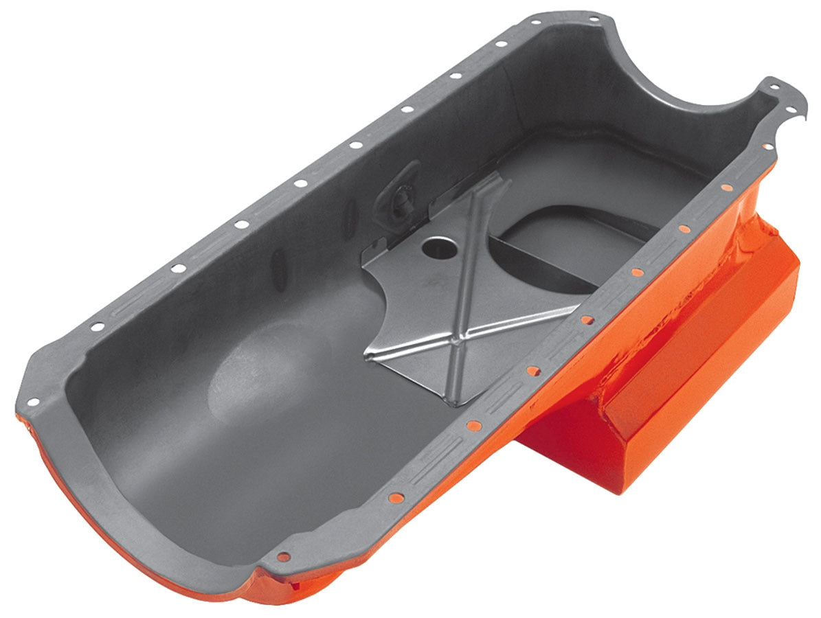 Trans-dapt TRA9729 6 Qt Pan - BB Chevy Painted