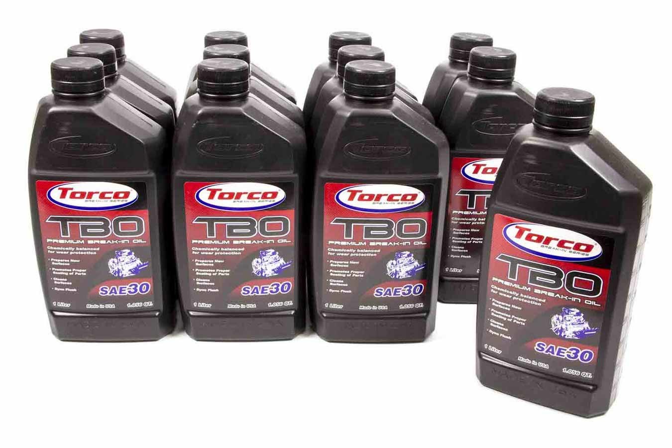 Torco TRCA100030C TBO 30w Premium Break-In Oil Case/12-1 Liter