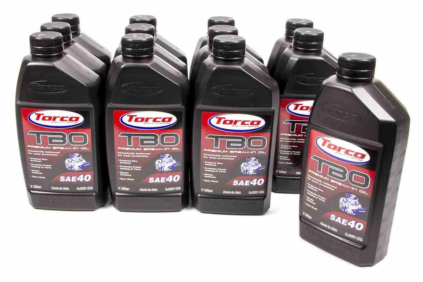 Torco TRCA100040C TBO 40w Premium Break-In Oil Case/12-1 Liter