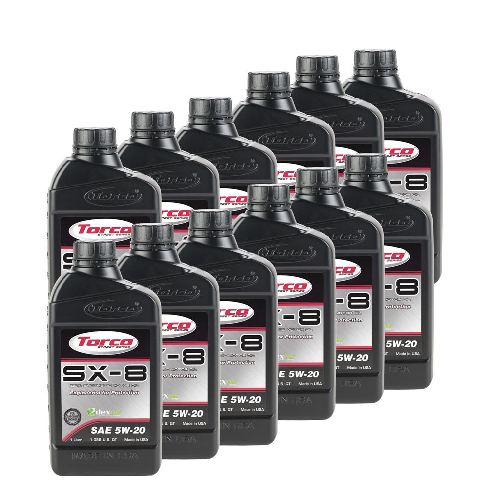 Torco TRCA120520C SX-8 5w20 Synthetic Oil Case 12x1 Liter Dexos1