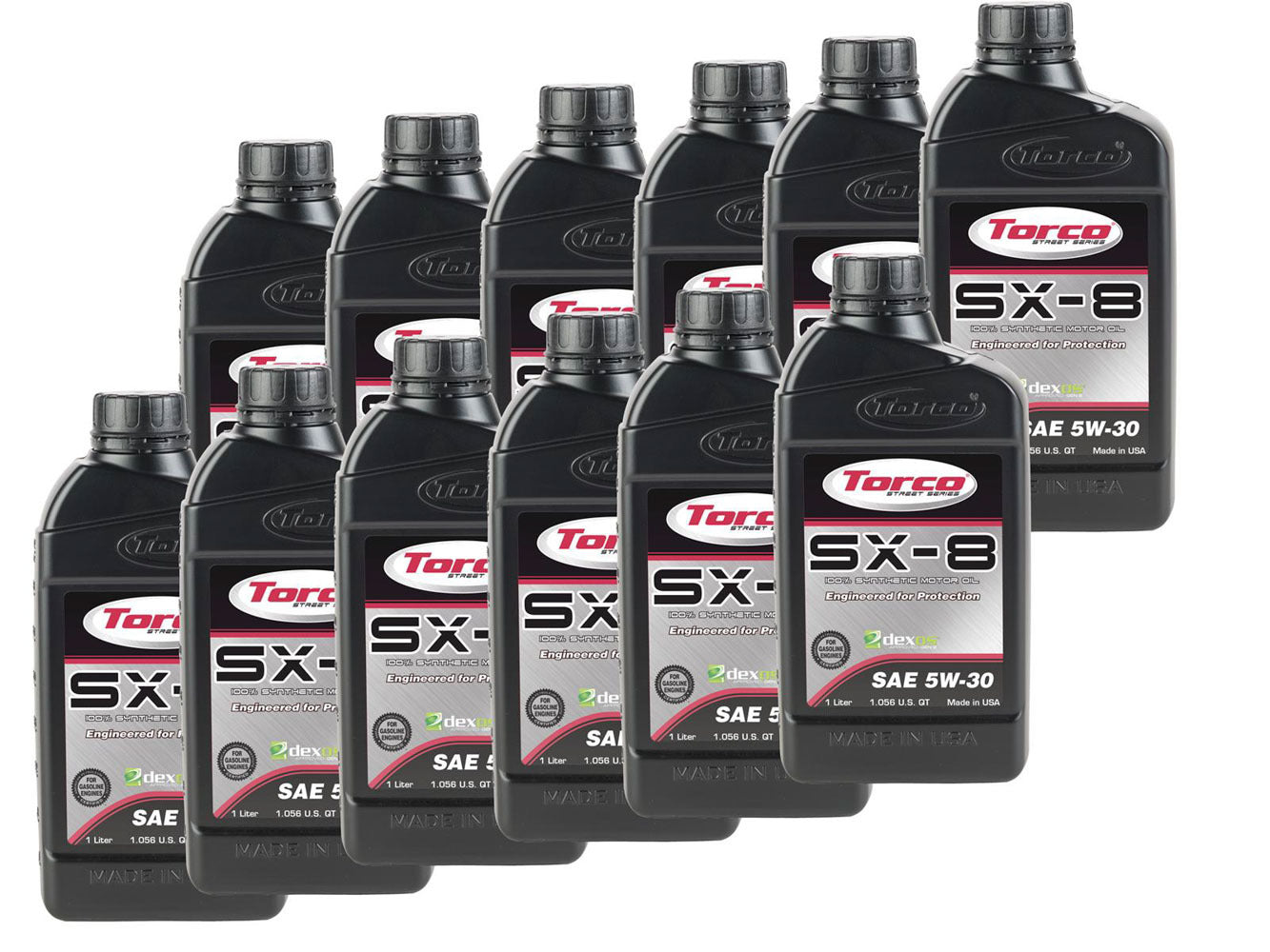Torco TRCA120530C SX-8 5w30 Synthetic Oil Case 12x1 Liter Dexos1