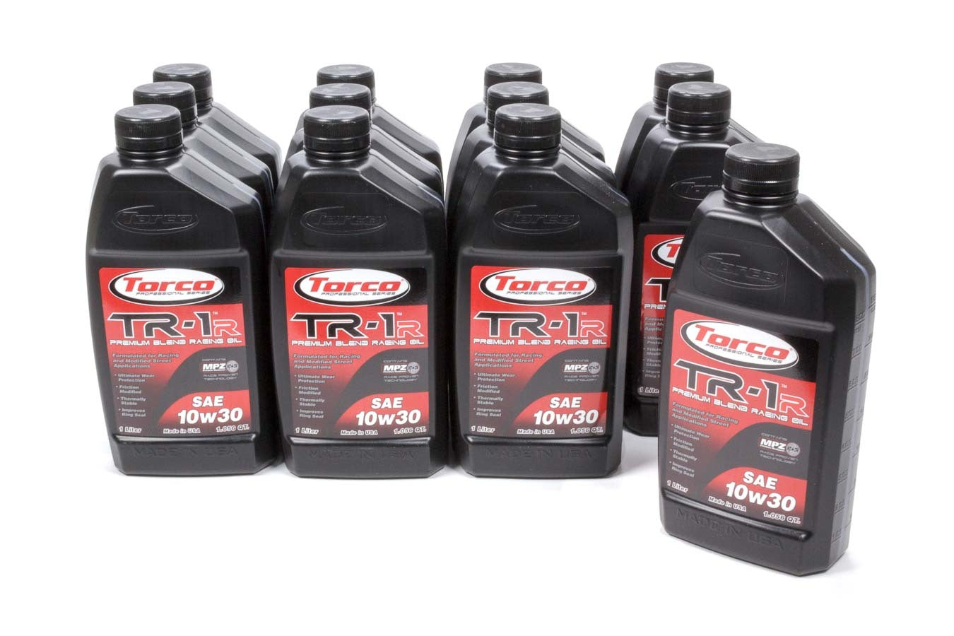 Torco TRCA141030C TR-1R Racing Oil 10w30 Case 12x1-Liter