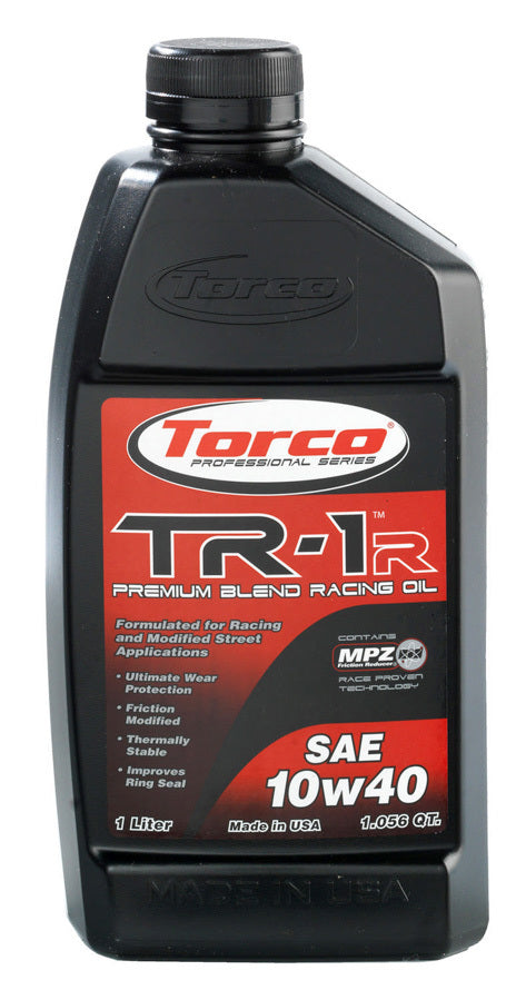 Torco TRCA141040C TR-1 Racing Oil 10w40 Case/12-1 Liter