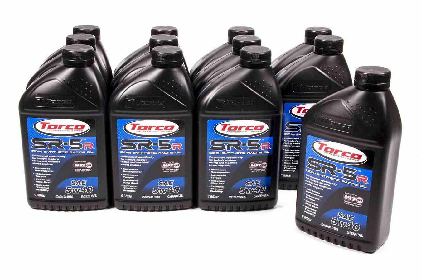 Torco TRCA150540C SR-5R Synthetic Oil 5w40 Case/12-1 Liter
