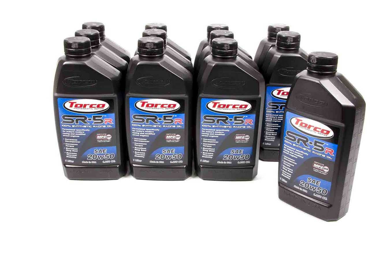 Torco TRCA152050C SR-5 Synthetic Oil 20w50 Case/12-1 Liter