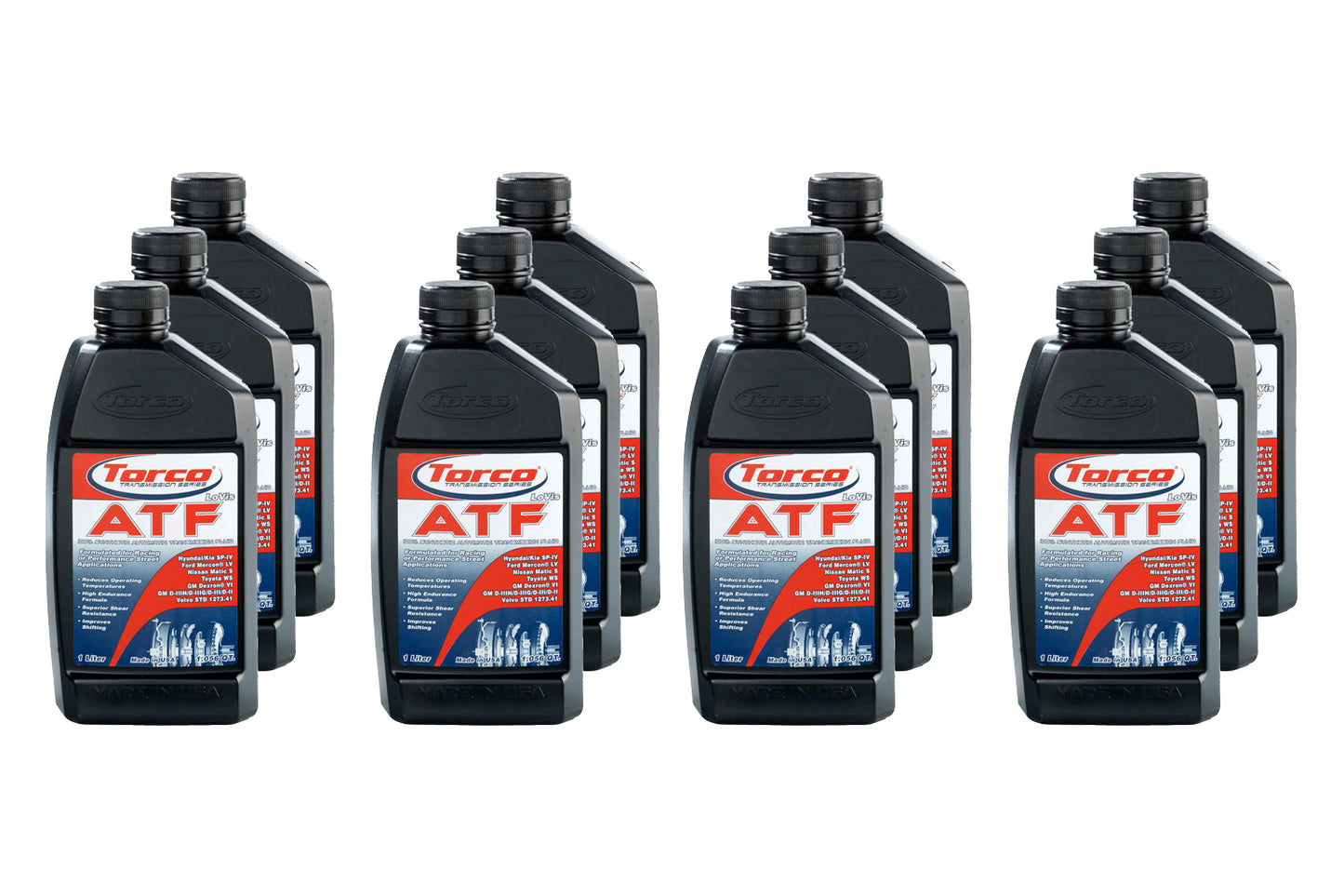 Torco TRCA220065C LoVis ATF Transmission Fluid Case 12x1-Liter