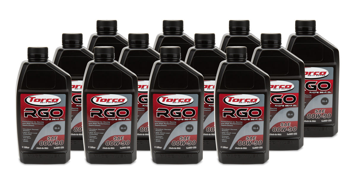 Torco TRCA248090C RGO 80w90 Racing Gear Oil Case/12-1 Liter