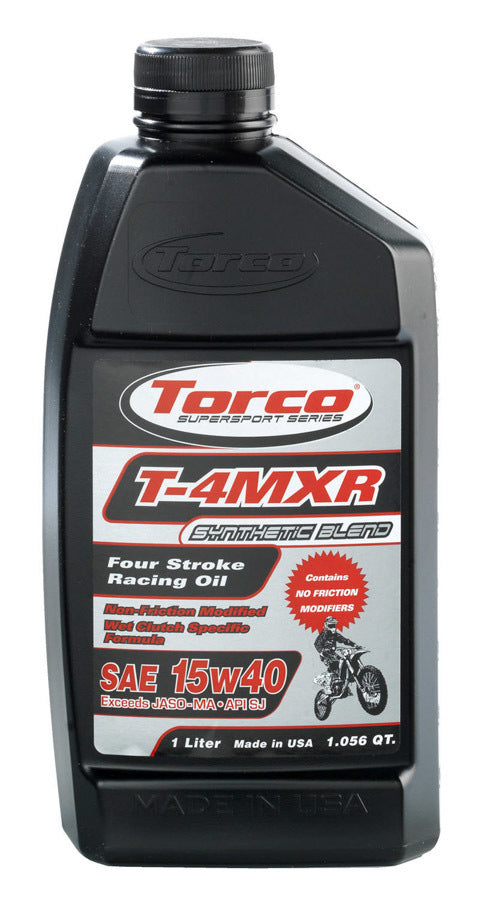 Torco TRCT671544C T-4MXR Four Stroke Racin g Oil 15w40-12x1-Liter