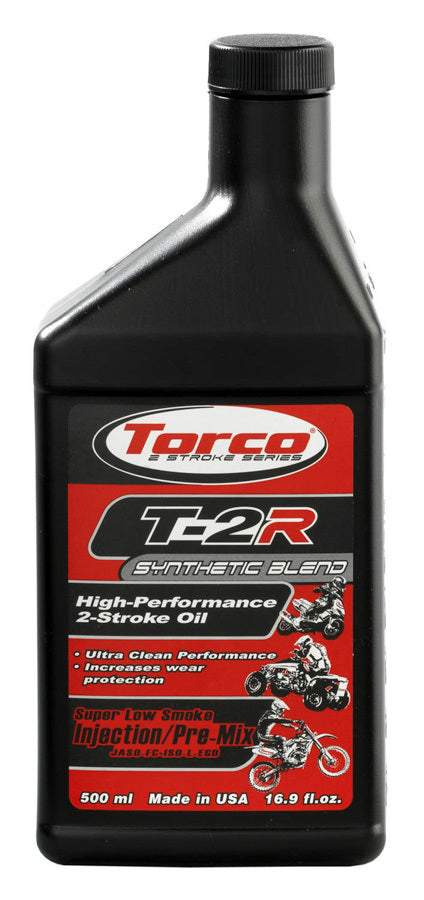 Torco TRCT920033Y T-2R Two Stroke High Per formance Oil-12x500-ML