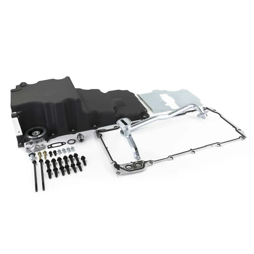 Top Street Performance TSP81073BK LS Low Profile Retrofit Black Oil Pan