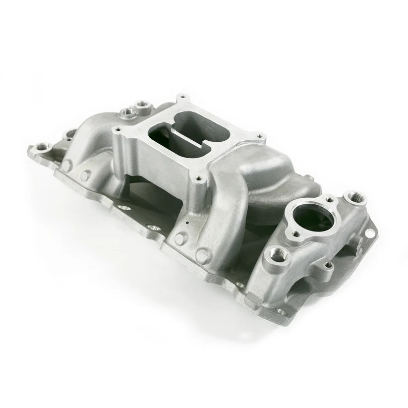 Top Street Performance TSP82026 57-95 SBC Air Gap Intake Satin Dual Plane
