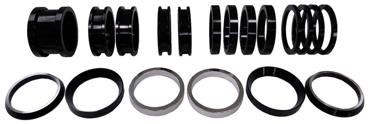 Triple X Race Components TXRSC-SU-9947 Axle Spacer Kit 19pcs Black For Both Sides