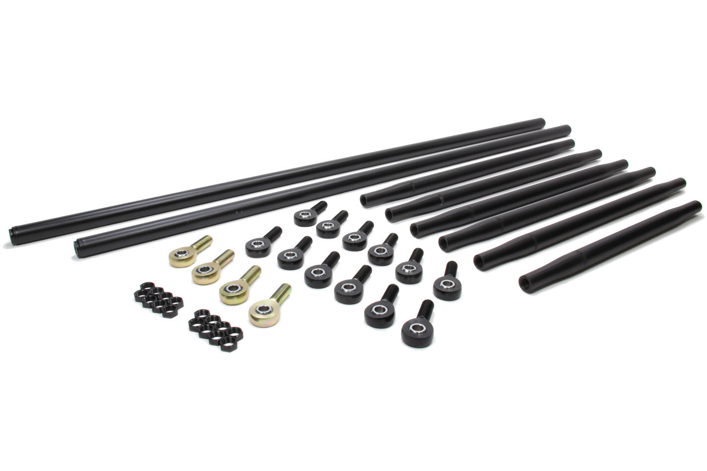 Triple X Race Components TXRSC-SU-K9000-BLK Radius Rod Kit Complete Black For Sprint Car