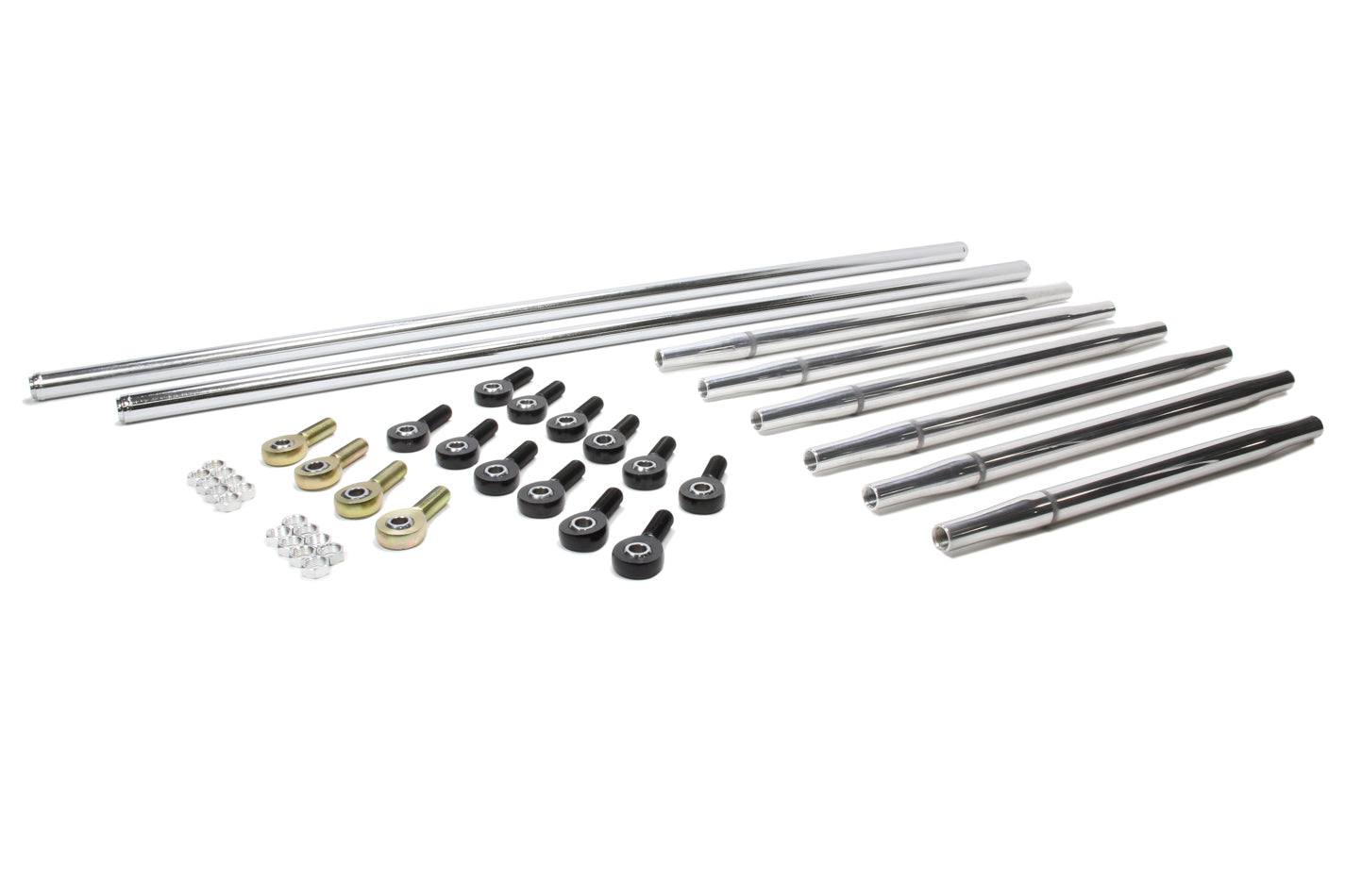 Triple X Race Components TXRSC-SU-K9000 Radius Rod Kit Complete Polished For Sprint Car