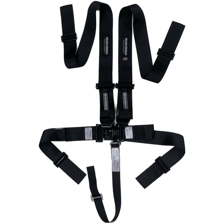 Ultra Shield ULTHB22001 Harness 5pt Black Indiv Shoulder 3in Pull-Down