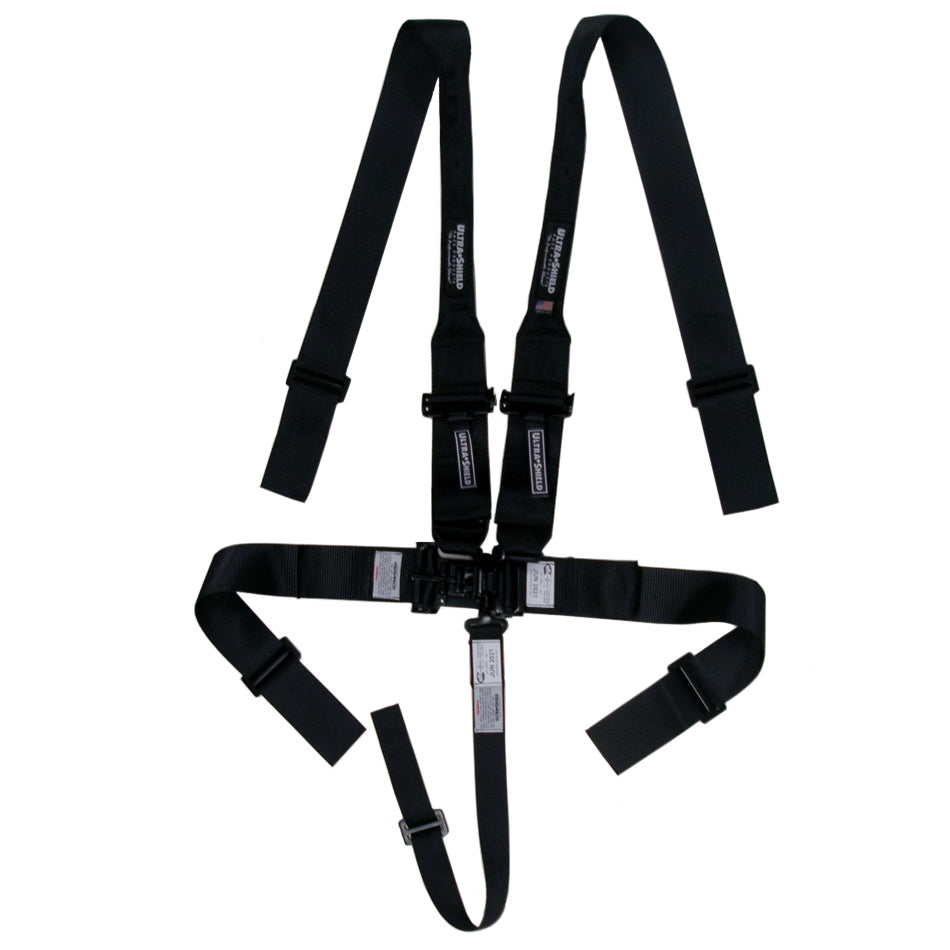 Ultra Shield ULTHB22001H Harness 5pt Black HANS Shoulder 3in Pull-Down