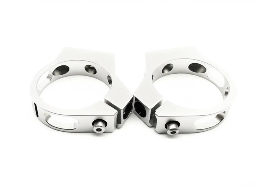 Vapor Trapper VAPBC25SIL-2 Billet Clamp 2.5 inch Silver 2 Pack