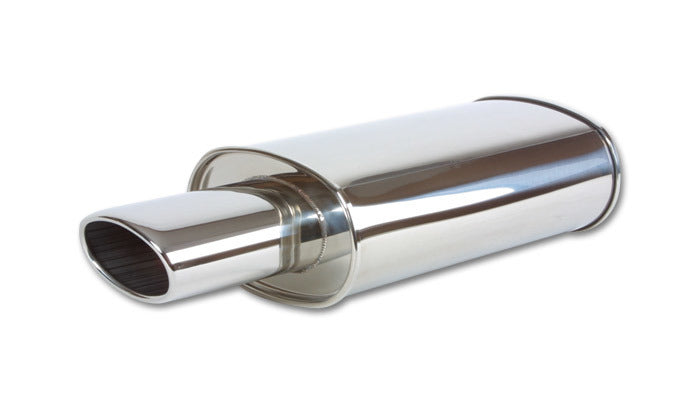 Vibrant Performance VIB1034 STREETPOWER Oval Muffler w/ 4.5in Oval Angle Tip