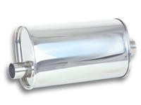 Vibrant Performance VIB1106 S/S Oval Muffler 2-1/2in In 2-1/2in Out- Offset C