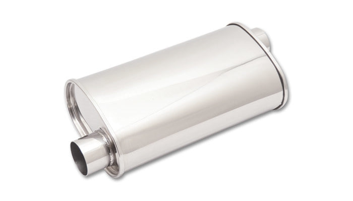 Vibrant Performance VIB1126 STREETPOWER Oval Muffler 2.5in inlet/outlet
