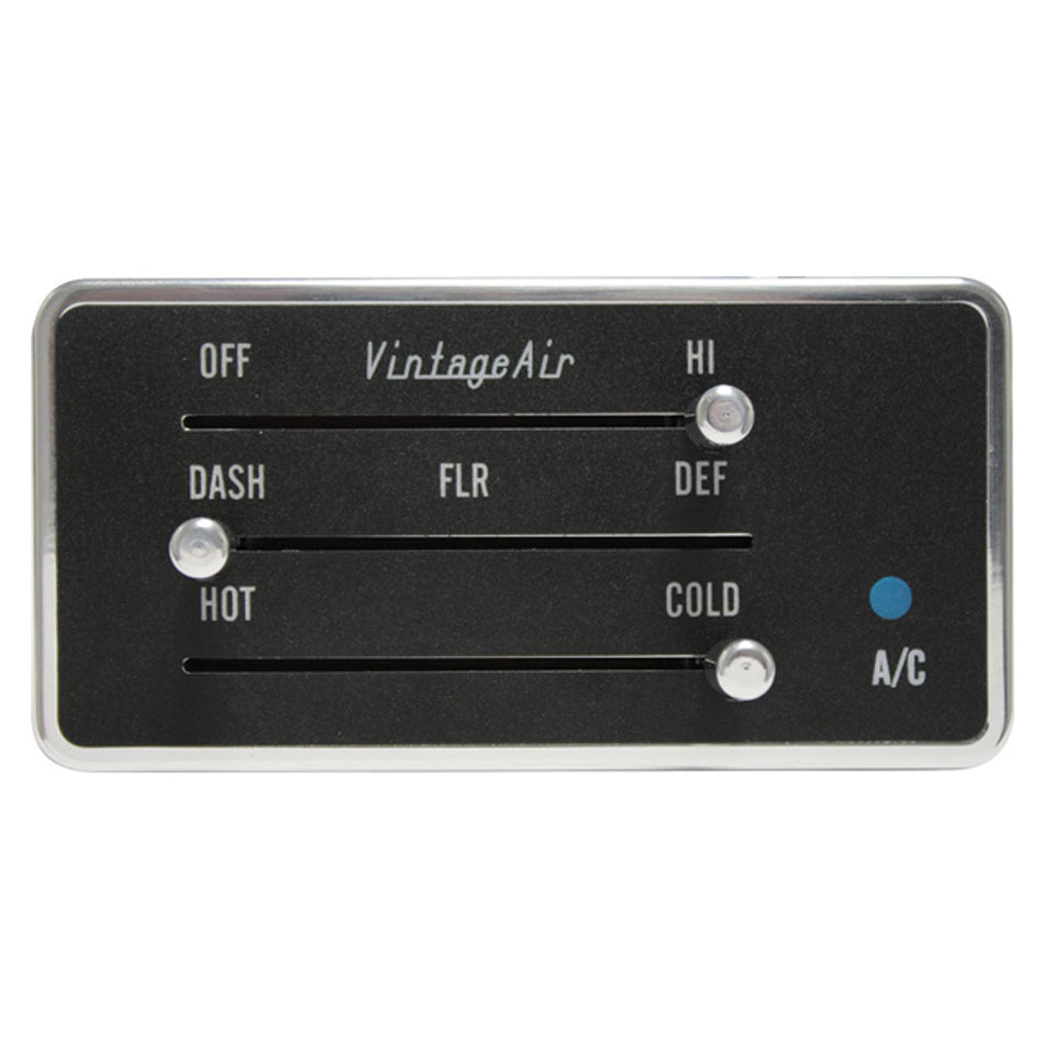 Vintage Air VIN491230 3 Lever Panel Gen IV Polished