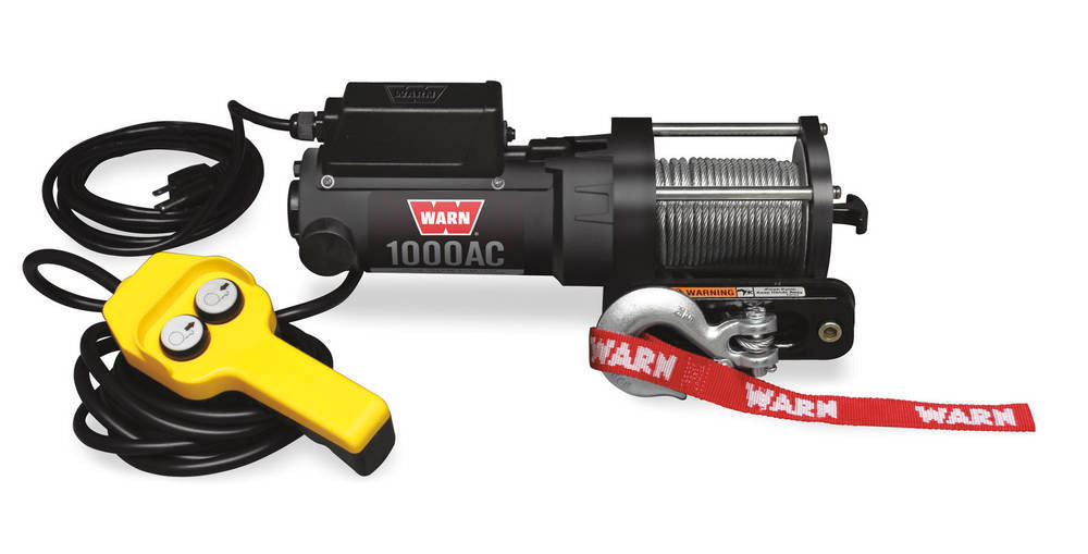 Warn WAR80010 120V AC Electric Winch 1000lb Wire Rope