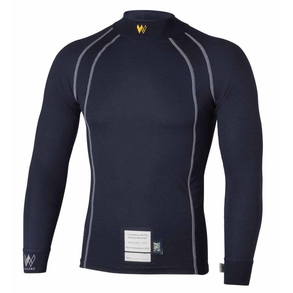 Walero WBL400017PTXS Base Layer Top X-Small SFI3.3 & FIA Petrol Blue