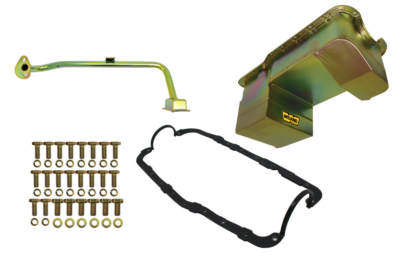 Weiand WEI5039WND 7qt Oil Pan Kit RR Sump SBF 351W 79-93 Zinc
