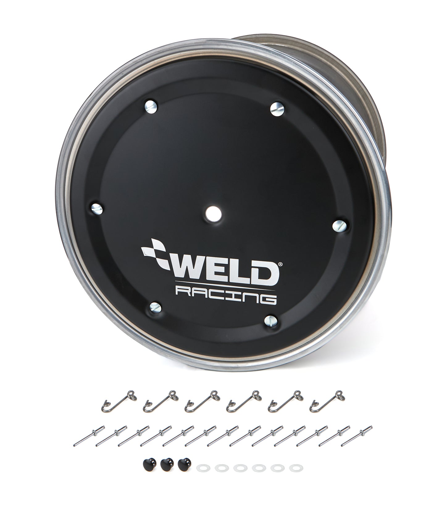 Weld Racing WEL559-5405BC-6 15x14 Wide 5 XL 5in BS w/Black Cover No-Loc